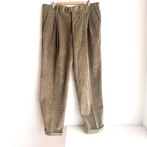 Ermenegildo Zegna beige Corduroy Relaxed Fit Pants 40"W